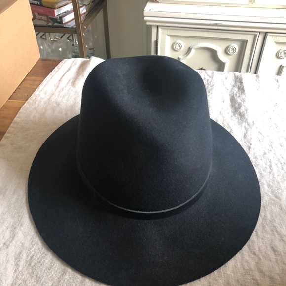 Rag & Bone Wool Fedora Black, sz. Med - Picture 4 of 6
